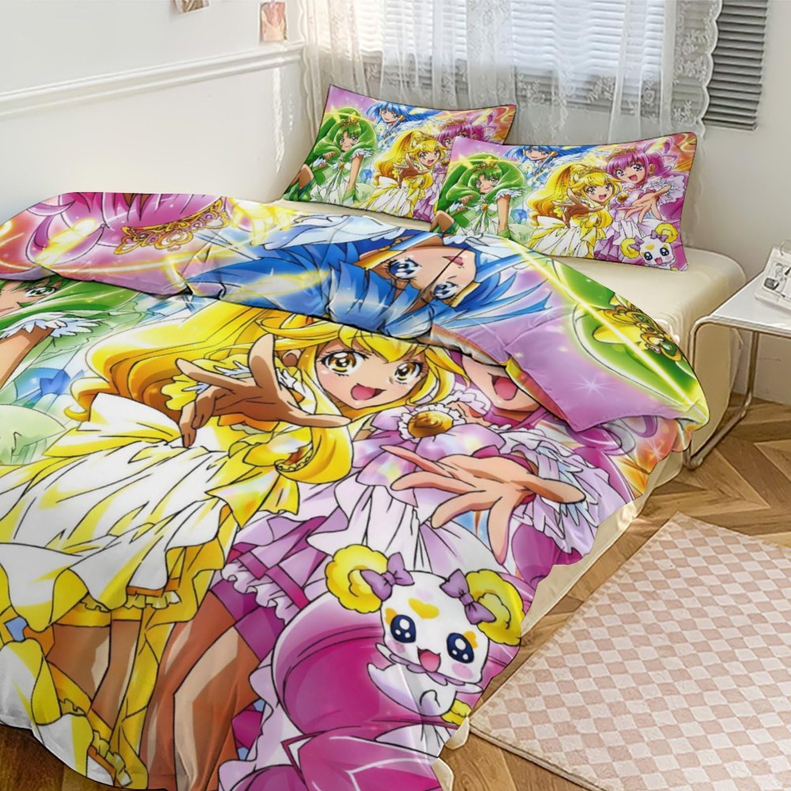 Amazon｜プリキュア アニメ キャラクター 掛け布団カバー 3点セット